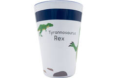 4 Cups Happy Dinosaur Plastic Reusable 430 ml