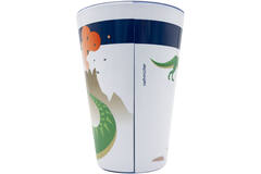 4 Cups Happy Dinosaur Plastic Reusable 430 ml