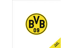 12 Flip Napkins BVB Dortmund Double-Sided Print 33 x 33 cm