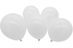 5 Latex Balloons LED White 27.5 cm / 11"