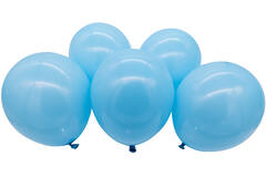 5 Latex Balloons LED Blue 27.5 / 11"
