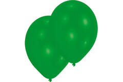 10 Latex Balloons Standard Green 27.5 cm / 11"