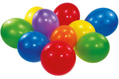 100 Latex Balloons Standard assorted 22.8 cm / 9"
