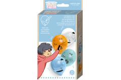 4 latex balloons 36 cm with animal motifs for self-painting, with pen and balloon holders