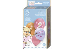 3 latex balloons 36 cm with rhinestones and unicorn stickers and balloon holders