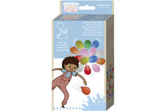 100 water balloons, different colours