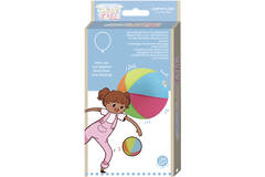 Beach ball cover with 3 latex balloons 28 cm