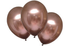Latex Balloons - Rose Copper - Luxury Satin - 28 cm - 6 pieces