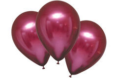 6 Latex Balloons Satin Luxe Pomegranate 27.5cm/11"