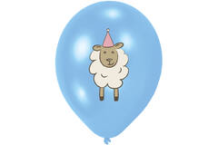 6 Latex Balloons Farm Party 27 cm/11", 4c print