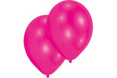 10 Latex Balloons Standard Hot Pink 27.5 cm / 11"