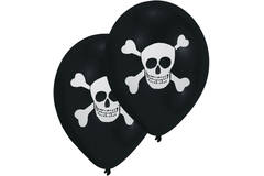8 Latex Balloons Pirate 2-Sided 25.4 cm / 10"