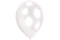 25 Latex Balloons Standard White 27.5 cm / 11"