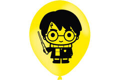 6 Latex Balloons Harry Potter 4 Sided Print 27.5 cm / 11"