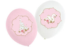 6 Latexballoons Princess for a Day 4c print 27,5 cm/11"