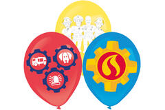 6 Latex Balloons Fireman Sam 27,5 cm / 11"