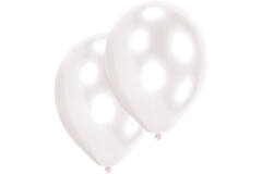 50 Latex Balloons Pearl White 27.5 cm / 11"