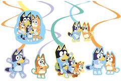 6 Swirl Decorations Bluey Paper