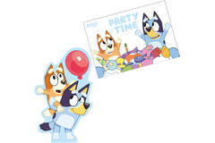 8 Invitations & Envelopes Bluey Paper