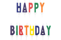13 Letter Candles Happy Birthday Height 5.5 cm