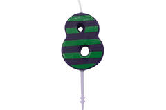 Candle 8 Dots & Stripes Height 7.6 cm