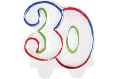 Numeral Candle 30 Height 8 cm