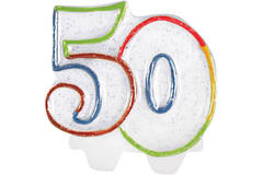 Numeral Candle 50 Height 8 cm