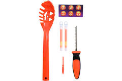 Pumpkin Carving Kit with Carving Tools, Stencils and 2 Glow Sticks