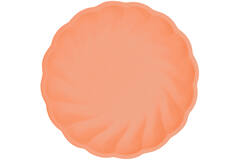 6 Plates Vert Decor Round Dark Orange 22.9 cm