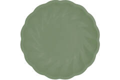 6 Plates Vert Decor Round Dark Green 22.9 cm
