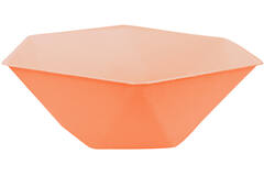 6 Bowls Vert Decor Hexagonal Dark Orange 15.8 x 13.7 cm