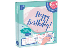 12 Flip Napkins Birthday GER Double-Sided Print 33 x 33 cm