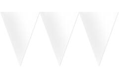 Pennant Banner Frosty White Paper 457 x 17.7 cm