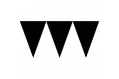 Pennant Banner Black Paper 457 x 17.7 cm