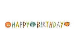 Letter Banner Get Wild Paper 180 x 15 cm