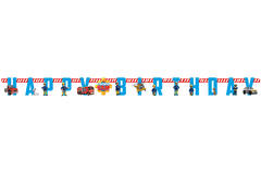 Letter Banner Fireman Sam Paper 180 x 15 cm