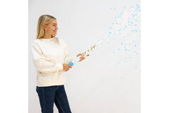 Confetti Cannon Blue Round Paper 60 cm