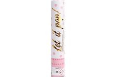 Confetti Cannon Pink Round Paper 28 cm