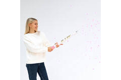 Confetti Cannon Pink Round Paper 60 cm