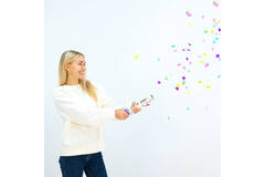 Confetti Cannon Multicolor Round Paper 28 cm