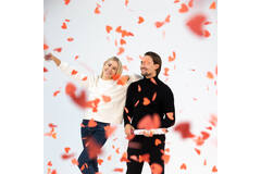 Confetti Cannon Heart Paper 40 cm