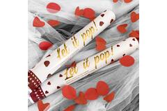 Confetti Cannon Heart Paper 40 cm