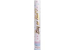 Confetti Cannon Gender Reveal Girl Round Paper 40 cm
