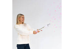 Confetti Cannon Gender Reveal Girl Round Paper 40 cm