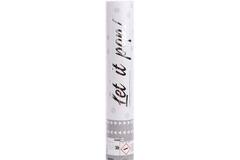 Confetti Cannon White Round Paper 28 cm