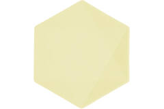 6 Plates Vert Decor Hexagonal Yellow 20.8 x 18.1 cm