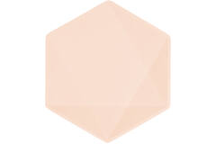 6 Plates Vert Decor Hexagonal Apricot 15.8 x 13.7 cm