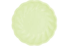 6 Plates Vert Decor Round Green 22.9 cm