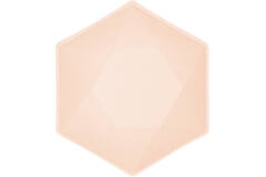 6 Bowls Vert Decor Hexagonal Apricot 15.8 x 13.7 cm