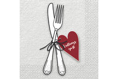 16 napkins "Lieblingsgast" 33cm x 33cm